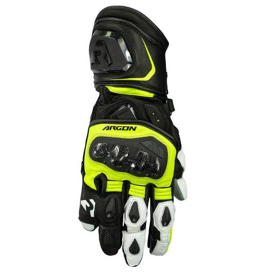 ARGON MISSION GLOVES - BLACK/WHITE/YELLOW MCLEOD ACCESSORIES (P) sold by Cully's Yamaha
