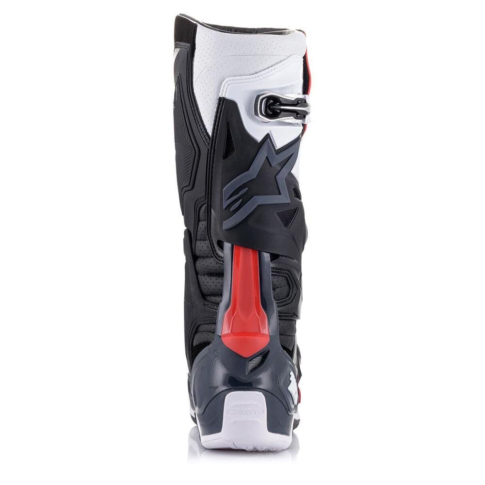 ALPINESTARS TECH 10 (MY20) BOOTS - SUPERVENTED BLACK/WHITE/GREY/RED MONZA IMPORTS sold by Cully's Yamaha