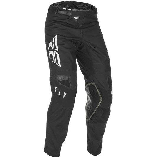 FLY KINETIC K121 YOUTH 2021 PANTS - BLACK/WHITE MCLEOD ACCESSORIES (P) sold by Cully's Yamaha
