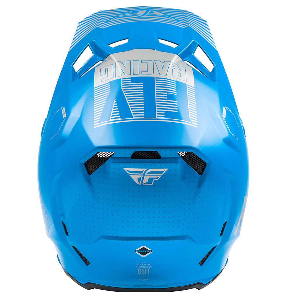 FLY FORMULA CC PRIMARY HELMET - BLUE/GREY MCLEOD ACCESSORIES (P) sold by Cully's Yamaha