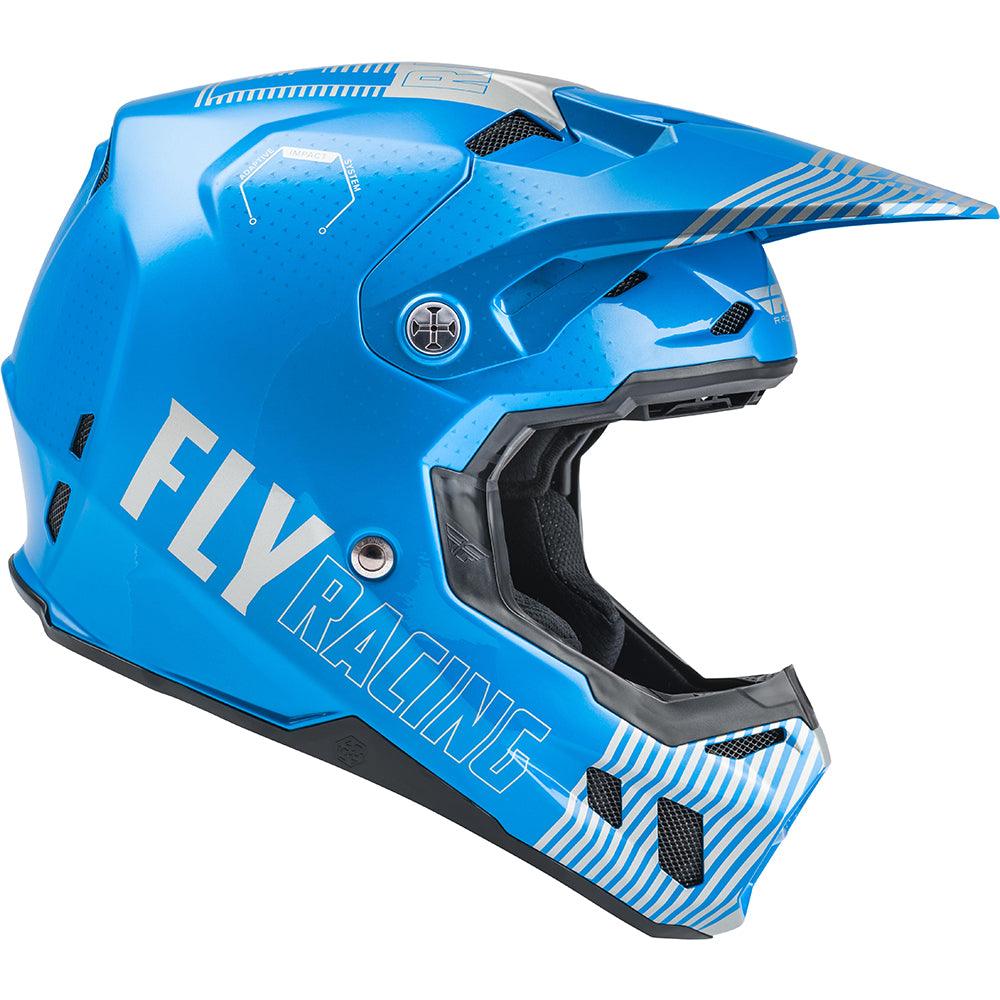FLY FORMULA CC PRIMARY HELMET - BLUE/GREY MCLEOD ACCESSORIES (P) sold by Cully's Yamaha