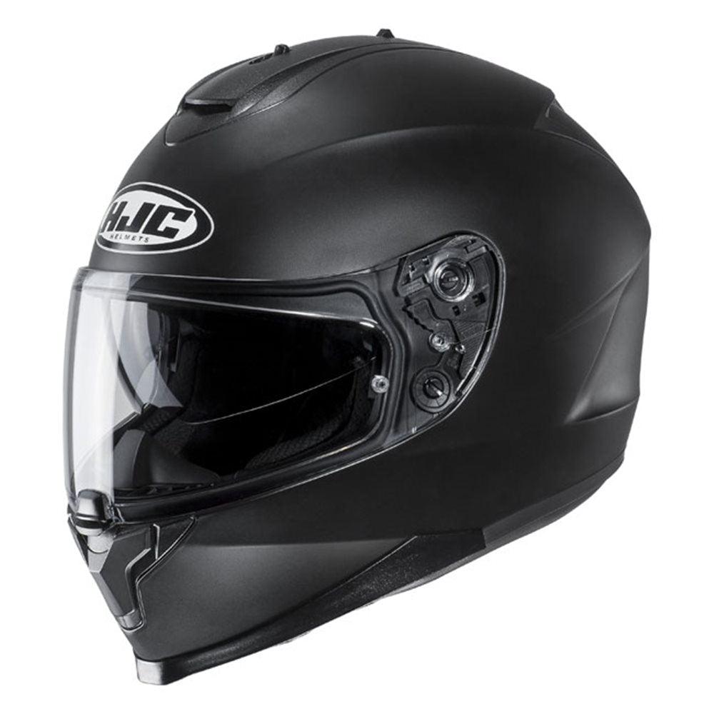 HJC C70 SEMI FLAT HELMET - BLACK MCLEOD ACCESSORIES (P) sold by Cully's Yamaha