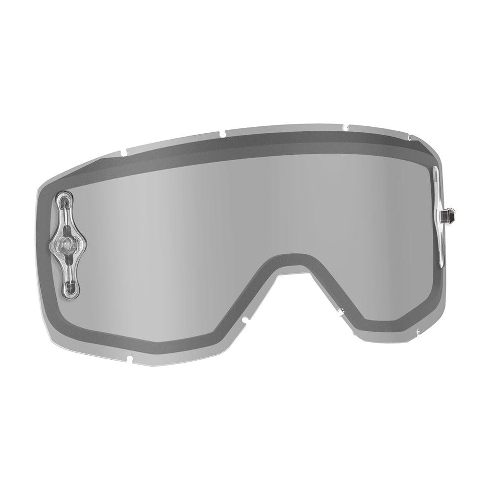 SCOTT PRIMAL/HUSTLE/TYRANT/SPLIT WORKS DOUBLE LENS (REPLACEMENT LENS) - CLEAR/GREY FICEDA ACCESSORIES sold by Cully's Yamaha