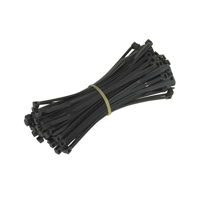 WHITES CABLE TIES 250 X 3.6 mm (100/BAG) BLK