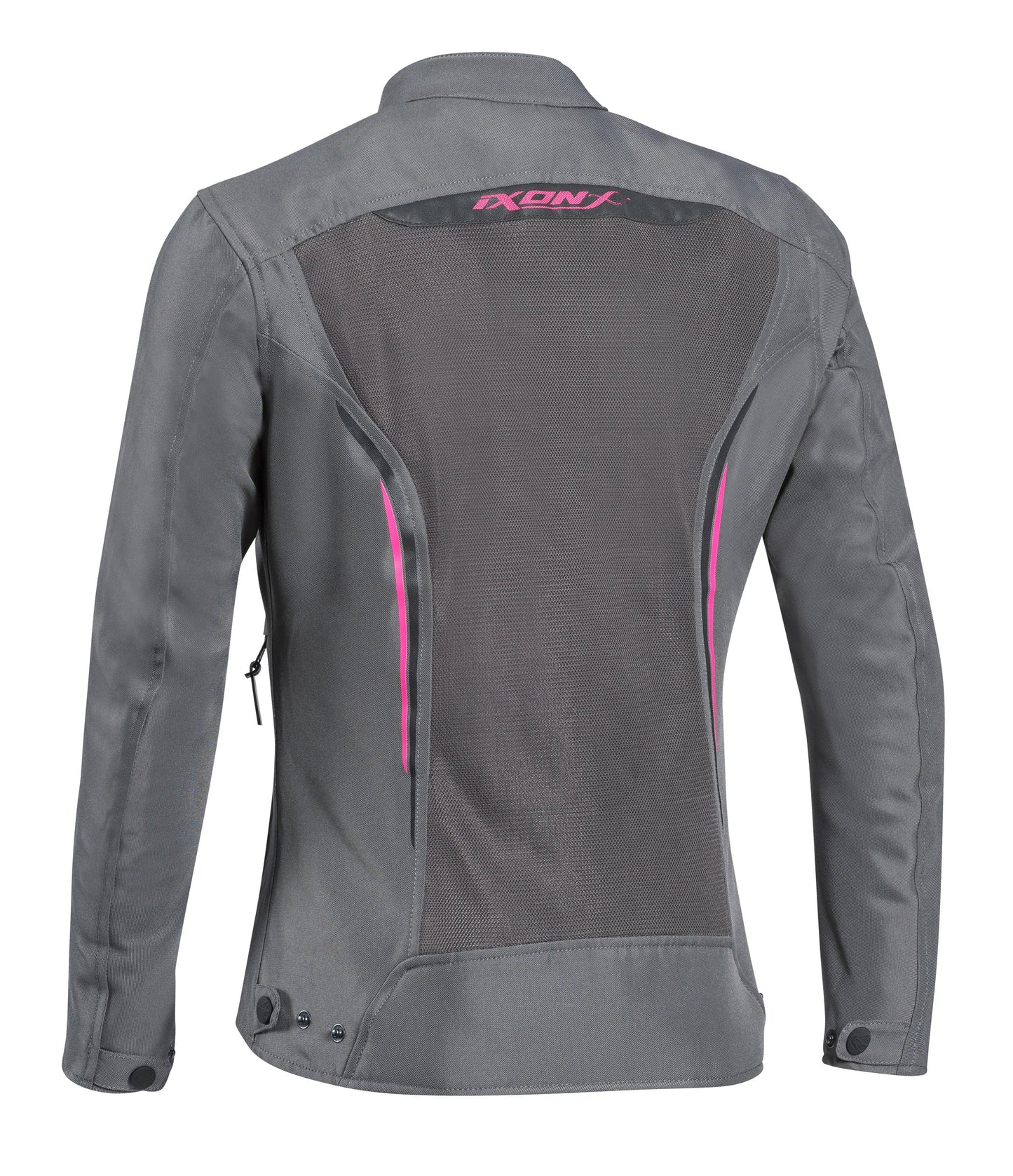 IXON COOL AIR LADY JACKET - GREY/FUCHSIA CASSONS PTY LTD sold by Cully's Yamaha