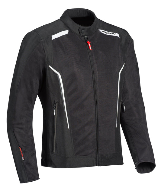 IXON COOL AIR JACKET - BLACK/WHITE CASSONS PTY LTD sold by Cully's Yamaha
