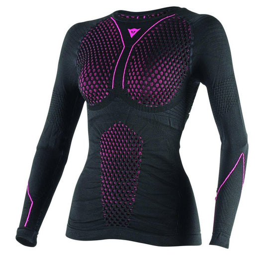 DAINESE D-CORE THERMO TEE LS LADY - BLACK/FUCHSIA MCLEOD ACCESSORIES (P) sold by Cully's Yamaha