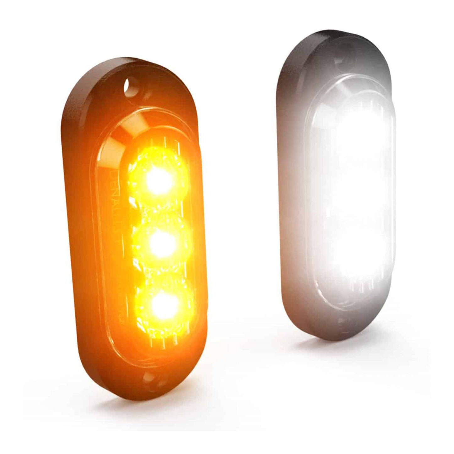 Denali T3 Front Turn Signal / DRL Pods White/Amber - Pair