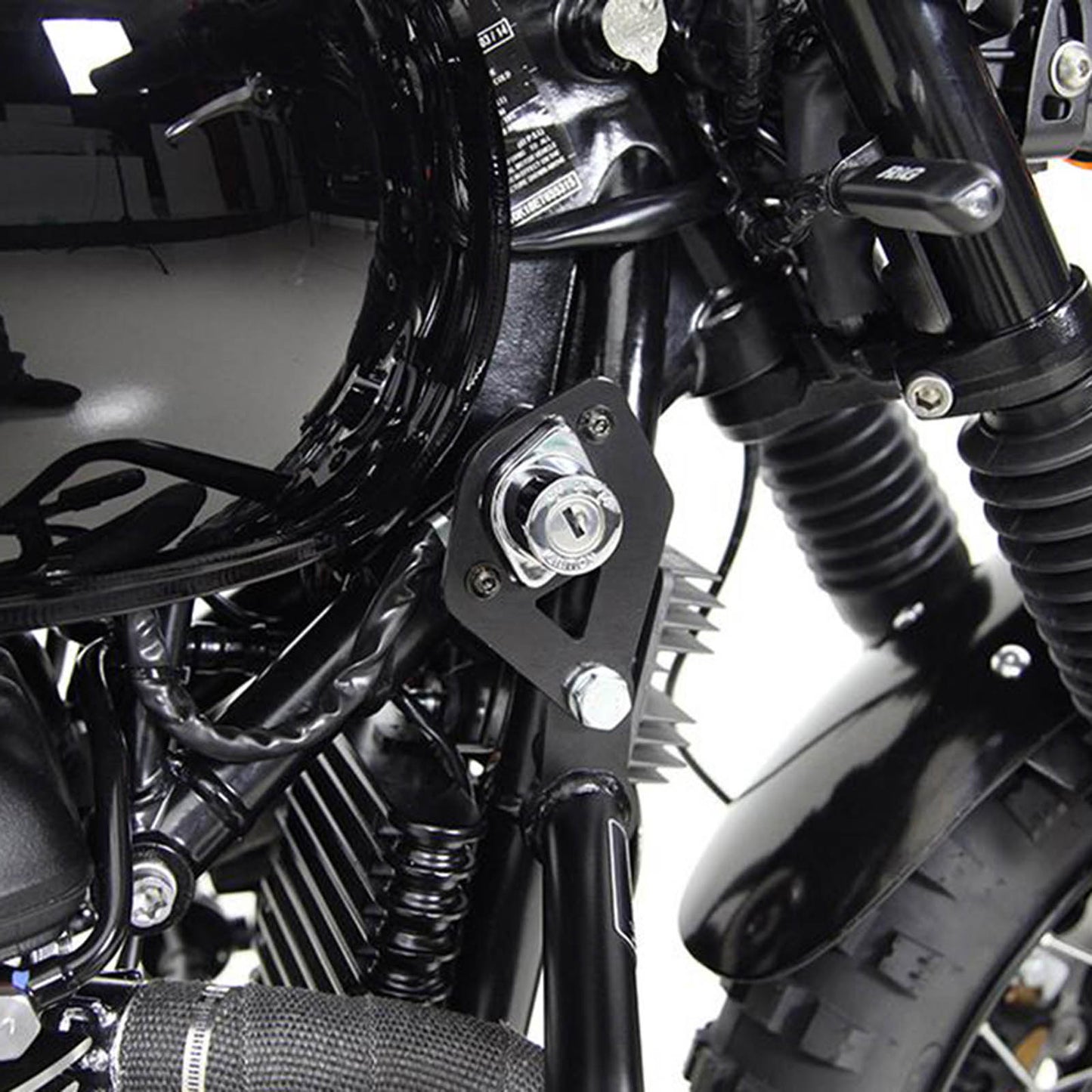 Denali Ignition Relocation Bracket - Triumph Bonneville/Ville \'04-\'14