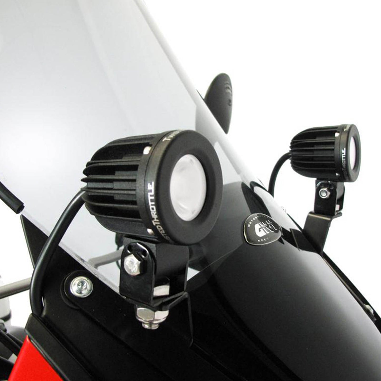 Denali Dashboard-Mount Light Brackets (\'08-) - Kawasaki KLR650E