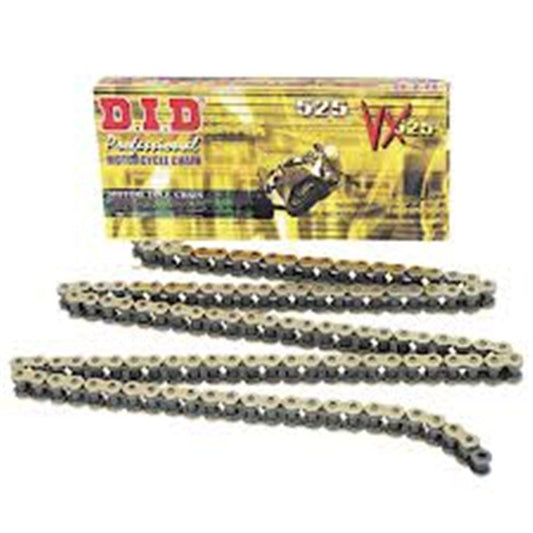 DID 525 VX PRO STREET X RING GOLD CHAIN- 120 LINKS MCLEOD ACCESSORIES (P) sold by Cully's Yamaha