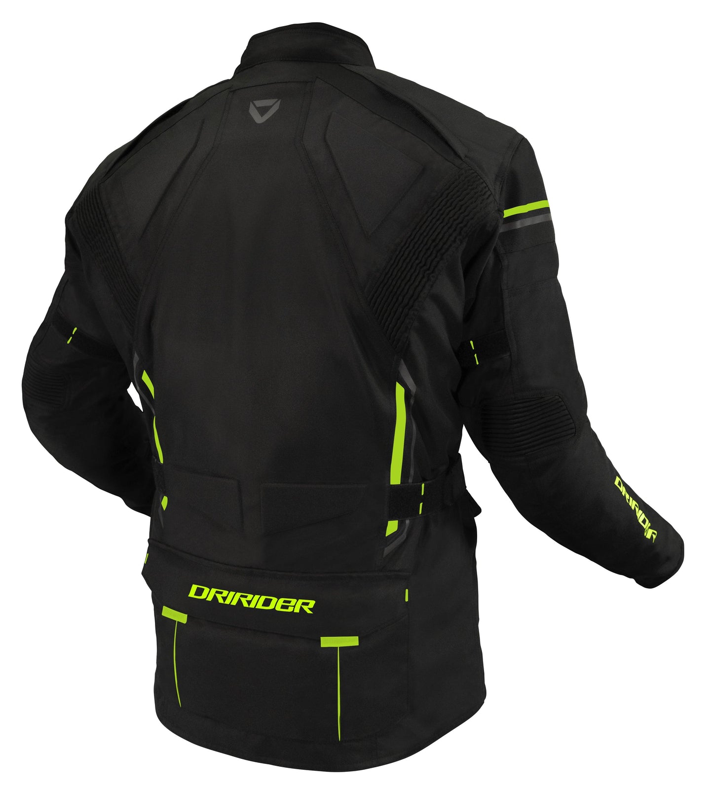 DRIRIDER COMPASS 4 JACKET - BLACK/HI-VIS YELLOW MCLEOD ACCESSORIES (P) sold by Cully's Yamaha