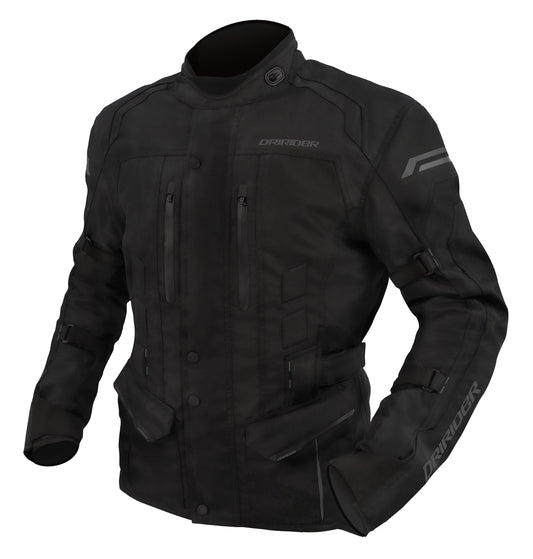DRIRIDER COMPASS 4 JACKET - BLACK/DARK GREY MCLEOD ACCESSORIES (P) sold by Cully's Yamaha