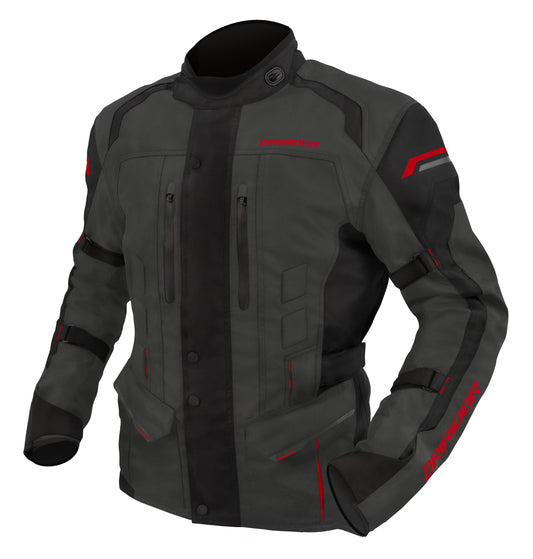 DRIRIDER YOUTH COMPASS 4 JACKET - GREY/BLACK/RED MCLEOD ACCESSORIES (P) sold by Cully's Yamaha