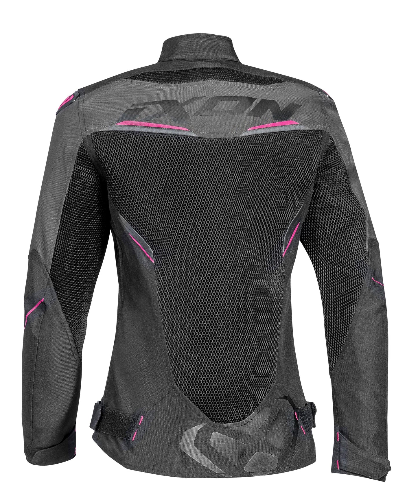 IXON DRACO LADY JACKET - BLACK/ANTHRACITE/FUCHSIA CASSONS PTY LTD sold by Cully's Yamaha