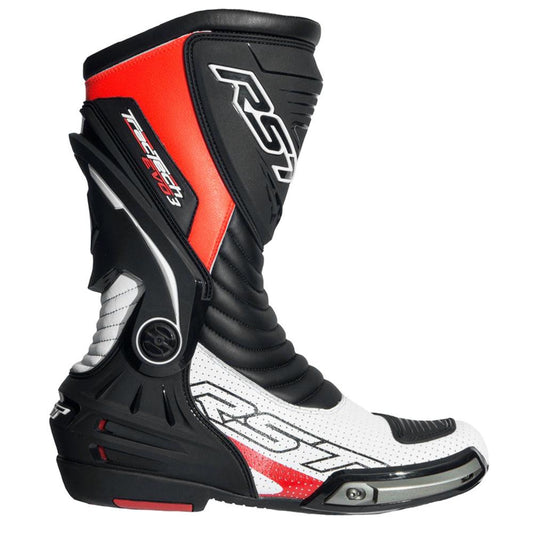 RST TRACTECH EVO III CE SPORT BOOTS - WHITE/BLACK/FLUO RED MONZA IMPORTS sold by Cully's Yamaha