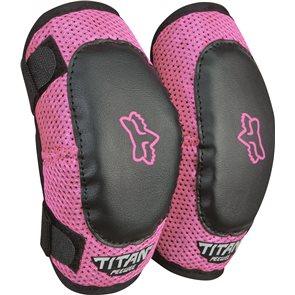 FOX TITAN PEEWEE ELBOW GUARDS - BLACK/PINK FOX RACING AUSTRALIA sold by Cully's Yamaha