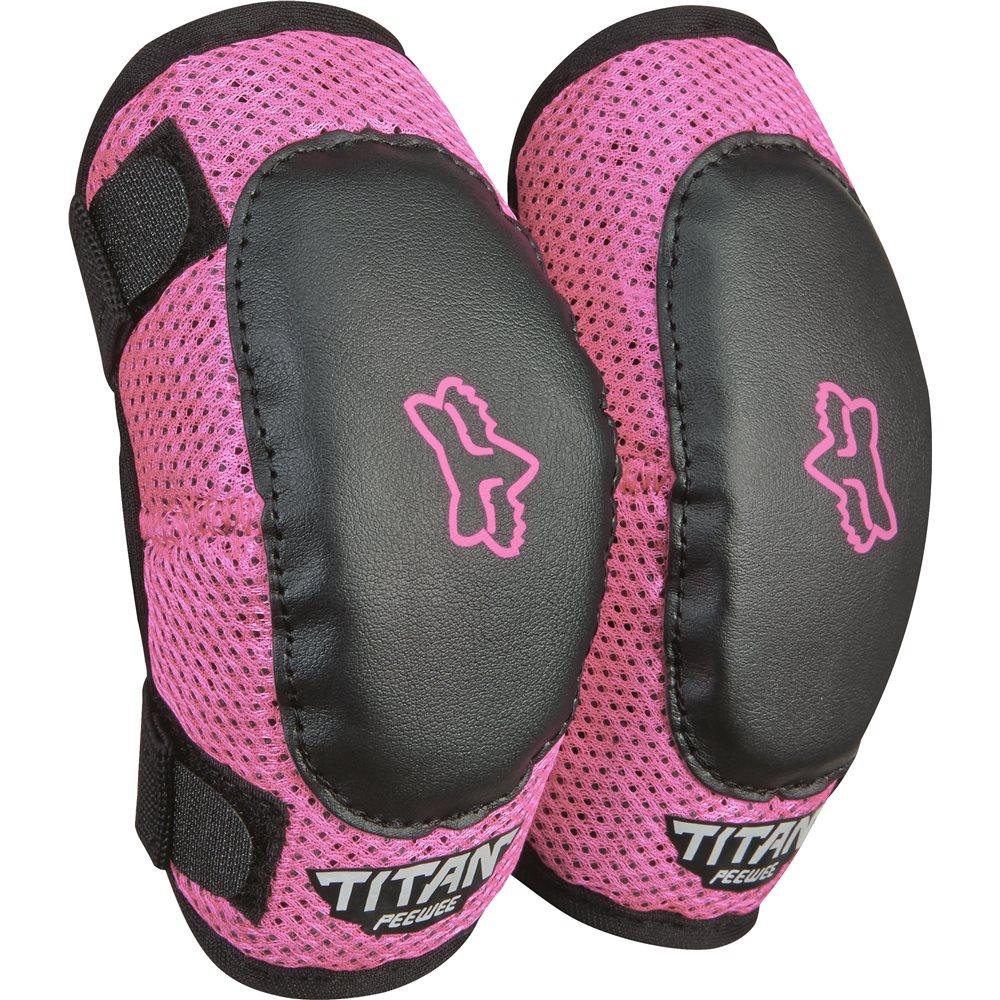 FOX TITAN PEEWEE ELBOW GUARDS - BLACK/PINK FOX RACING AUSTRALIA sold by Cully's Yamaha