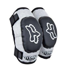 FOX YOUTH KIDS TITAN ELBOW GUARD- BLACK/SILVER FOX RACING AUSTRALIA sold by Cully's Yamaha