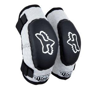 FOX PEEWEE TITAN ELBOW GUARD- BLACK/SILVER FOX RACING AUSTRALIA sold by Cully's Yamaha