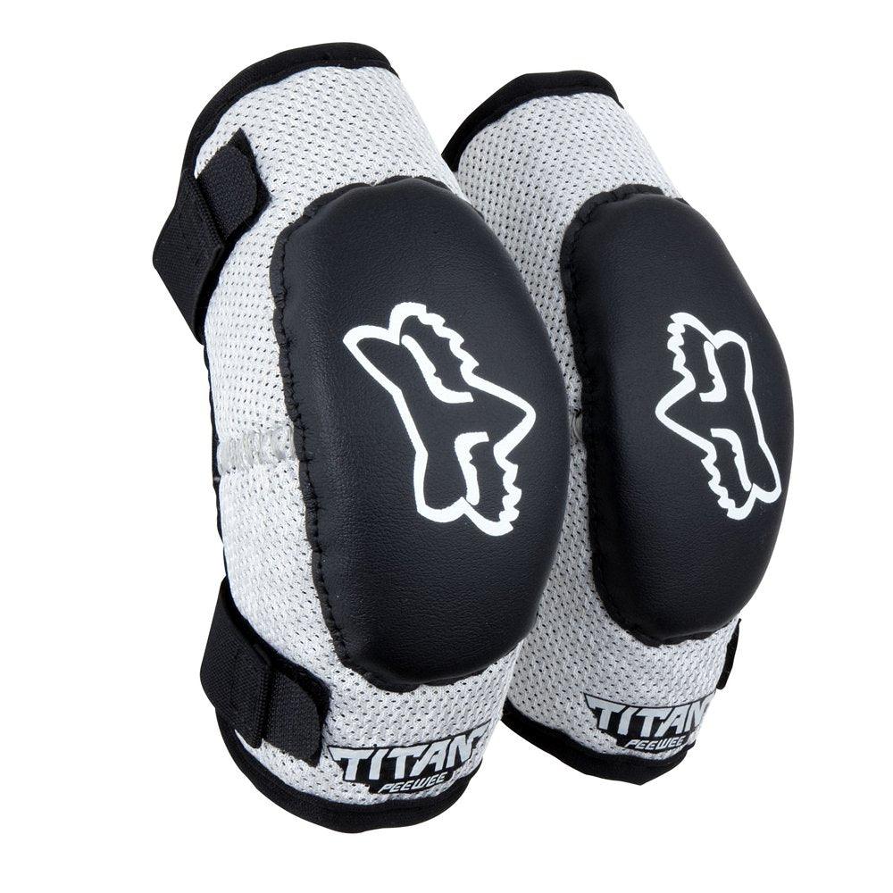 FOX PEEWEE TITAN ELBOW GUARD- BLACK/SILVER FOX RACING AUSTRALIA sold by Cully's Yamaha