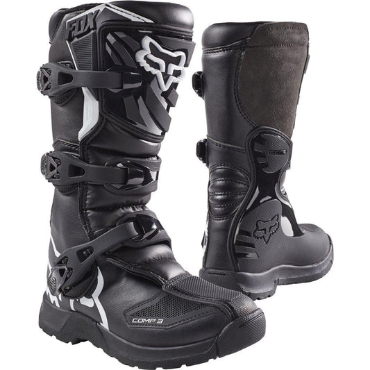 FOX 2023 COMP 3Y YOUTH BOOTS - BLACK FOX RACING AUSTRALIA sold by Cully's Yamaha