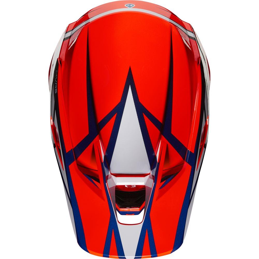FOX V3 IDOL HELMET - ORANGE/BLUE FOX RACING AUSTRALIA sold by Cully's Yamaha
