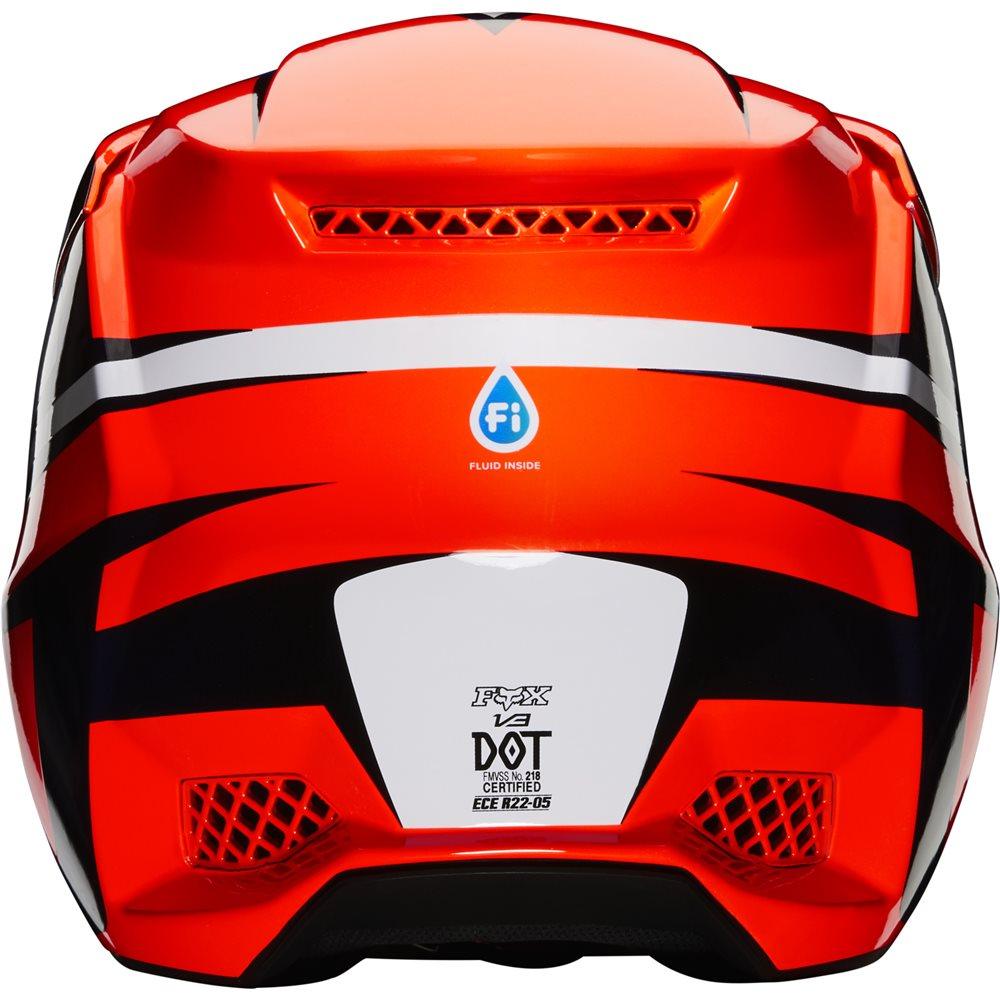 FOX V3 IDOL HELMET - ORANGE/BLUE FOX RACING AUSTRALIA sold by Cully's Yamaha