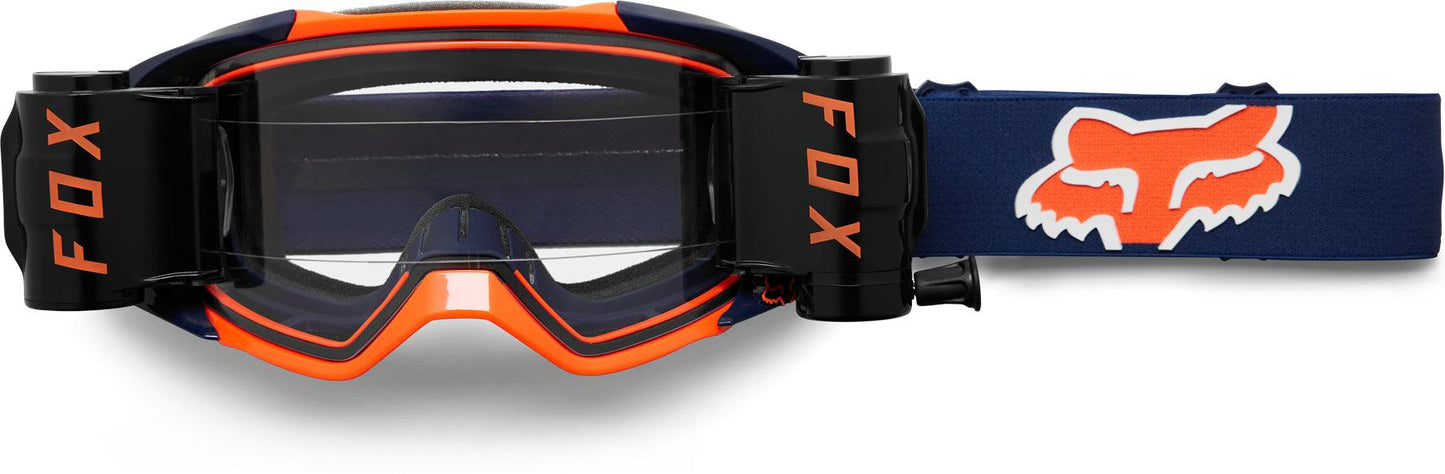 FOX 2023 VUE STRAY - ROLL OFF GOGGLE (NAVY/ORANGE) FOX RACING AUSTRALIA sold by Cully's Yamaha
