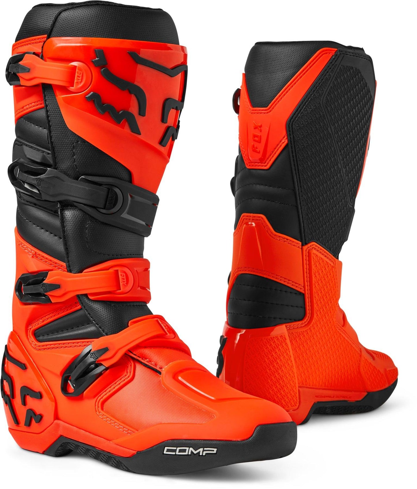 FOX 2023 COMP BOOTS - FLO ORANGE FOX RACING AUSTRALIA sold by Cully's Yamaha