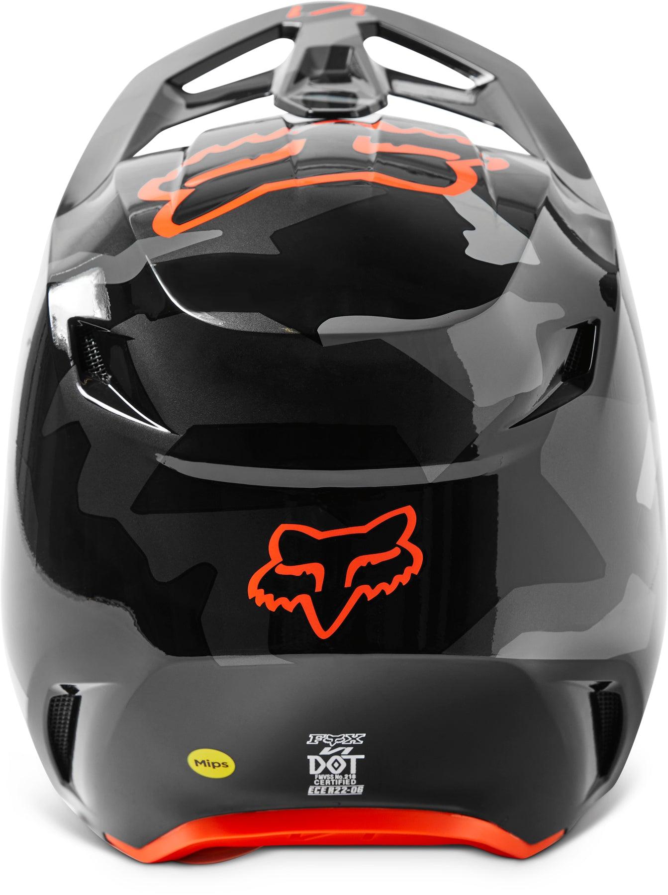 FOX 2023 YOUTH V1 BNKR HELMET - GREY CAMO FOX RACING AUSTRALIA sold by Cully's Yamaha