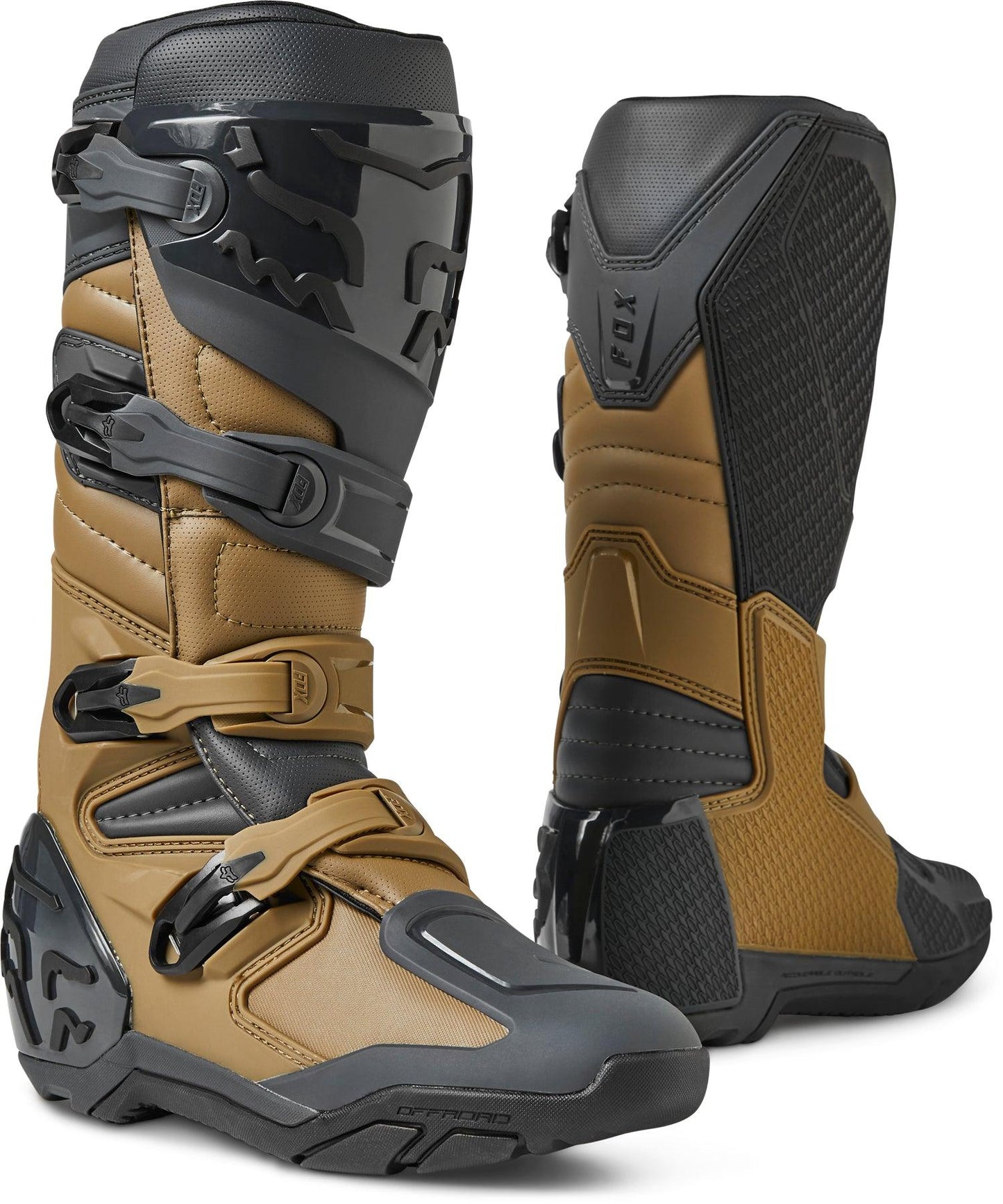 FOX 2023 COMP X BOOTS - DARK KHAKI FOX RACING AUSTRALIA sold by Cully's Yamaha