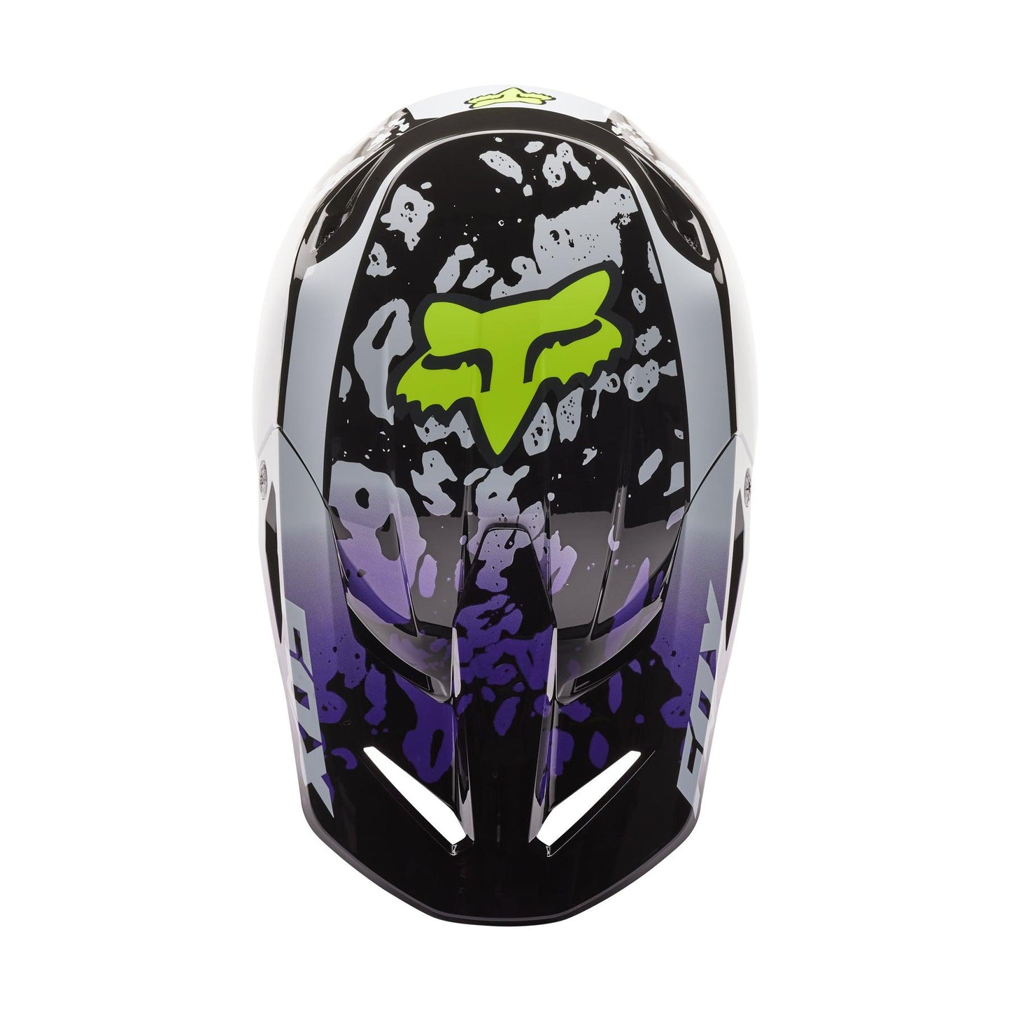 FOX 2023 YOUTH V1 MORPHIC HELMET - BLACK/WHITE FOX RACING AUSTRALIA sold by Cully's Yamaha