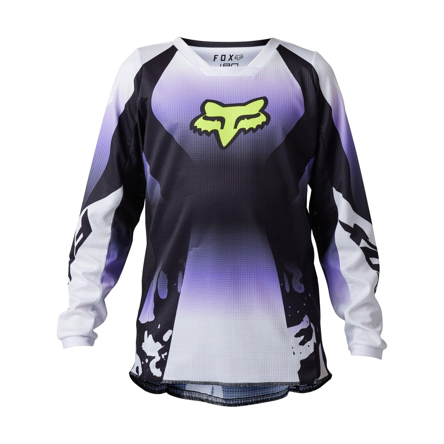 FOX 2023 YOUTH 180 MORPHIC JERSEY - BLACK/WHITE FOX RACING AUSTRALIA sold by Cully's Yamaha