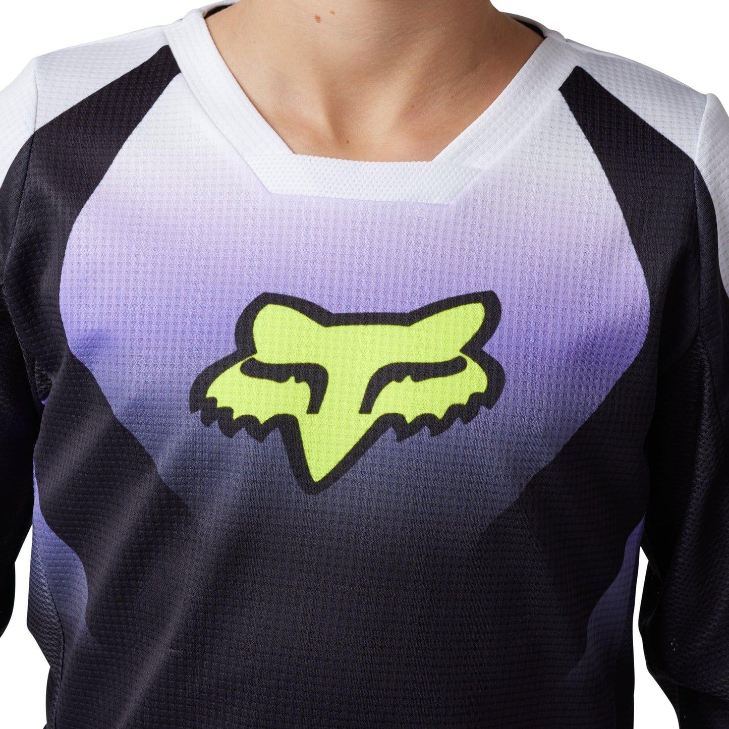 FOX 2023 YOUTH 180 MORPHIC JERSEY - BLACK/WHITE FOX RACING AUSTRALIA sold by Cully's Yamaha