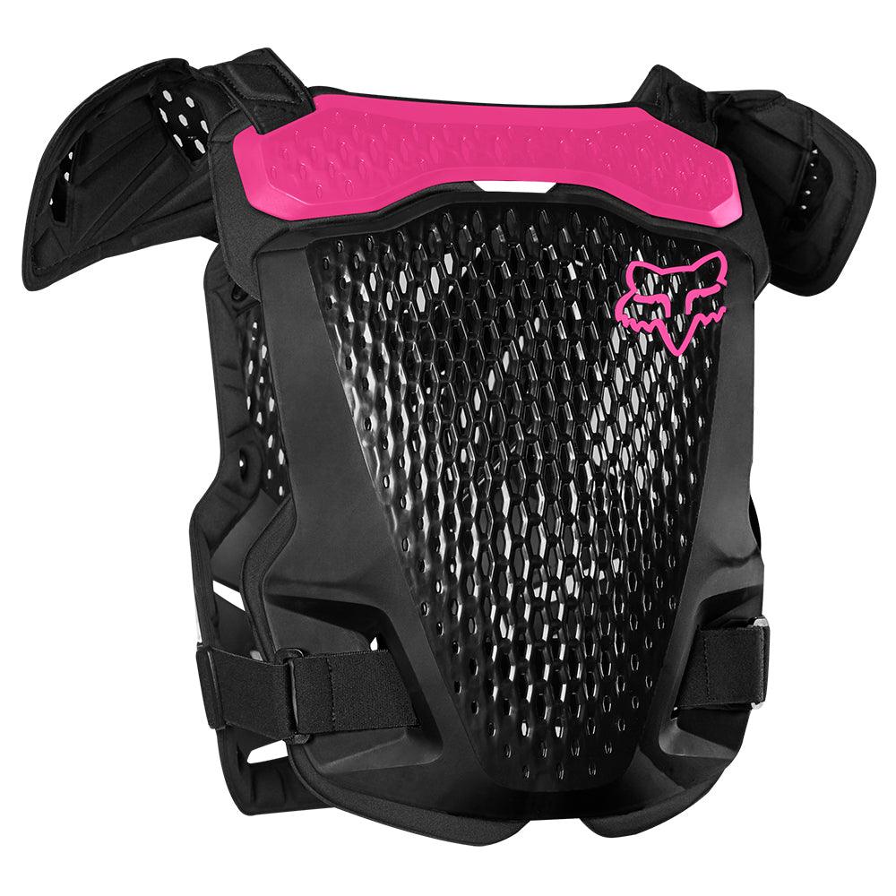FOX R3 YOUTH BODY ARMOUR - BLACK/PINK FOX RACING AUSTRALIA sold by Cully's Yamaha