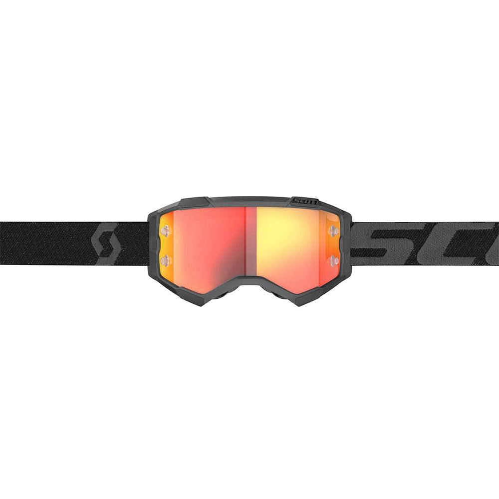SCOTT 2021 FURY GOGGLE - BLACK (ORANGE CHROME) FICEDA ACCESSORIES sold by Cully's Yamaha