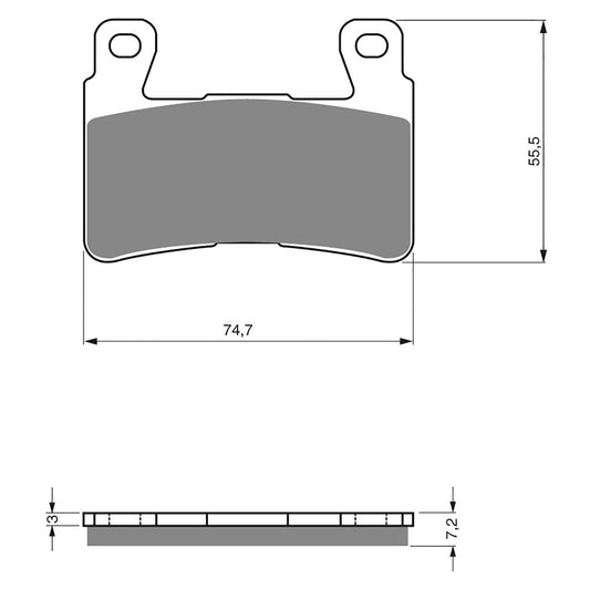 GOLDfren Brake Pads - S3 Sintered Sports (PBPH273)
