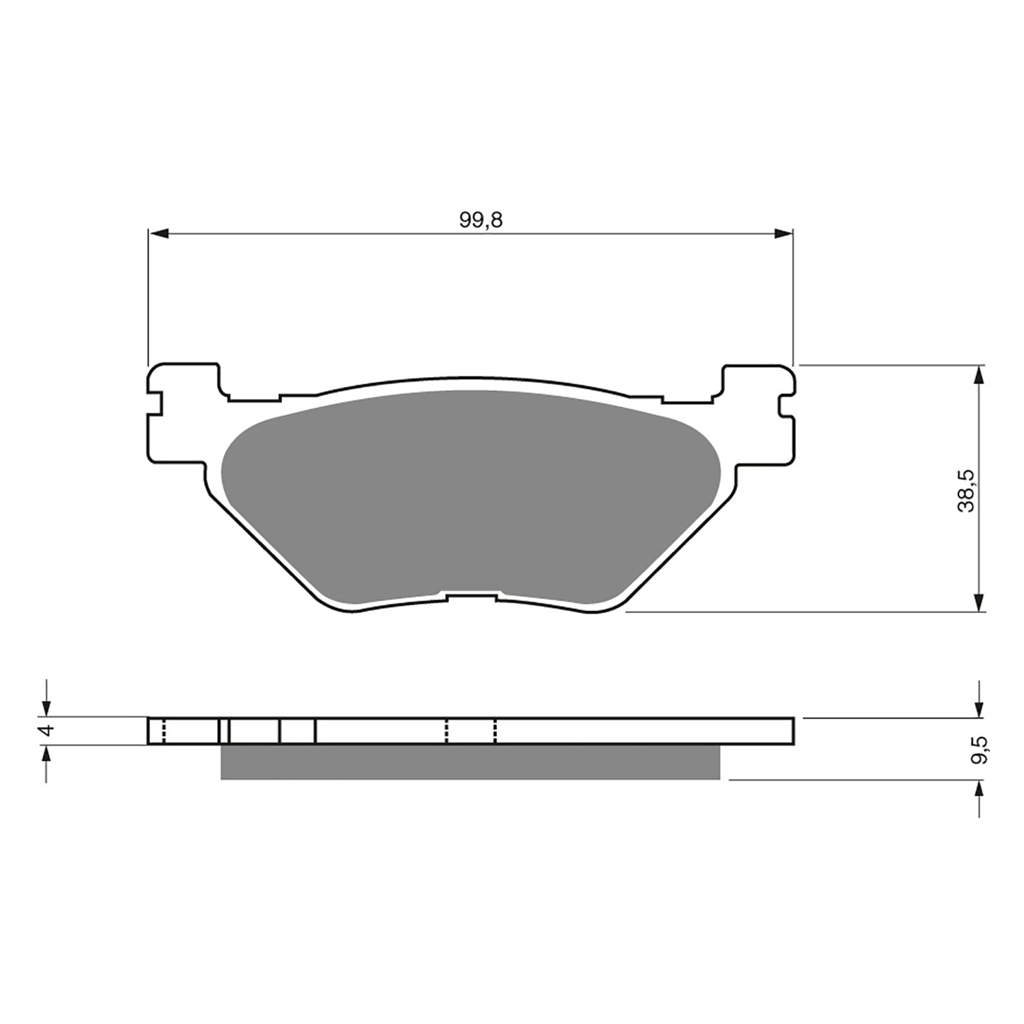 GOLDfren Brake Pads - S3 Sintered Sports (PBPH322)
