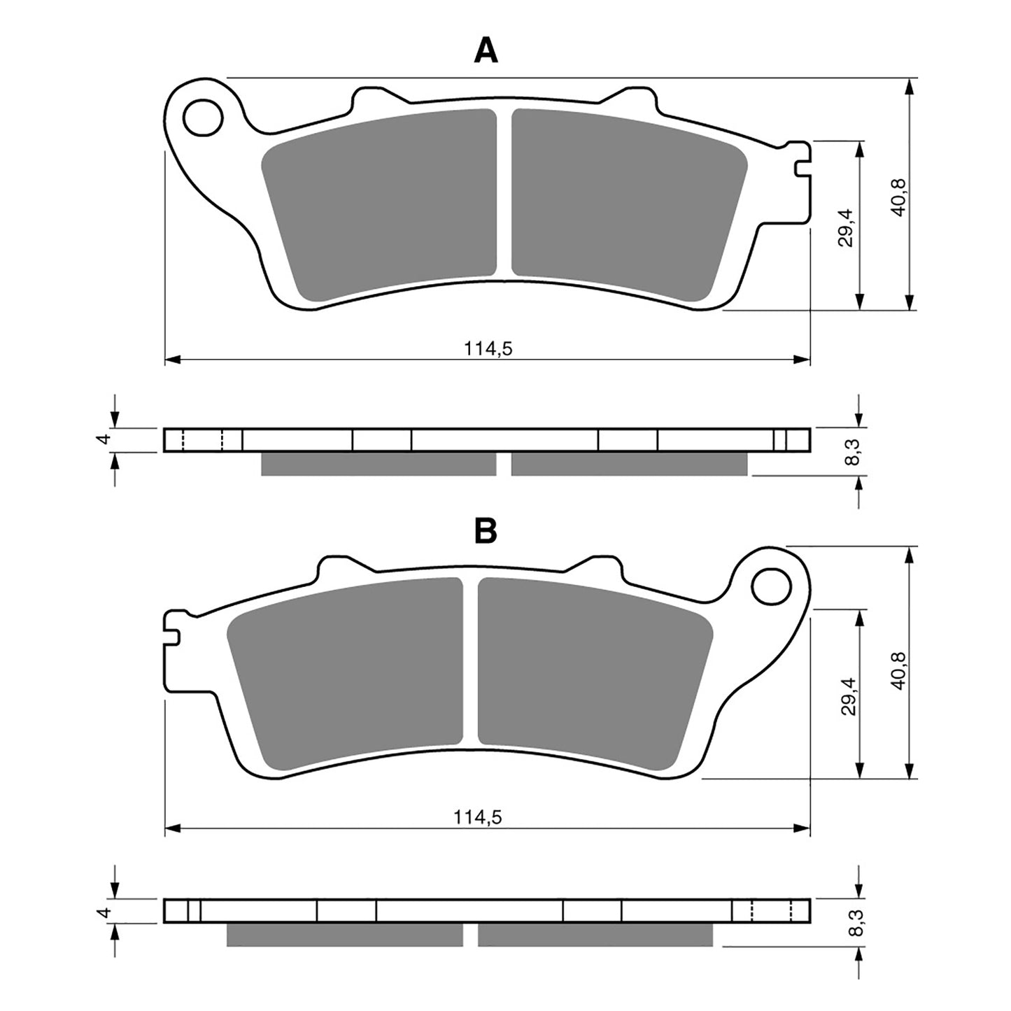 GOLDfren Brake Pads - S3 Sintered Sports (PBPH247)
