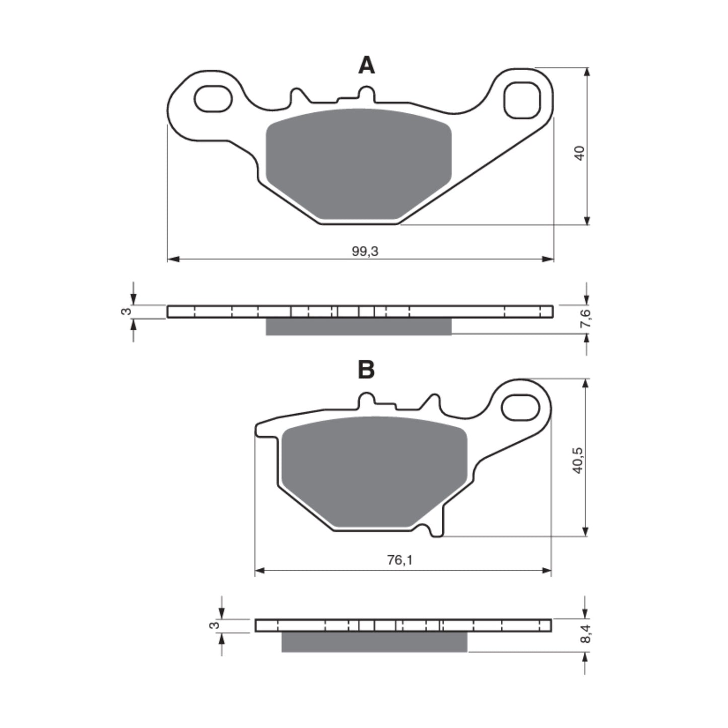 GOLDfren Brake Pads - S3 Sintered Sports