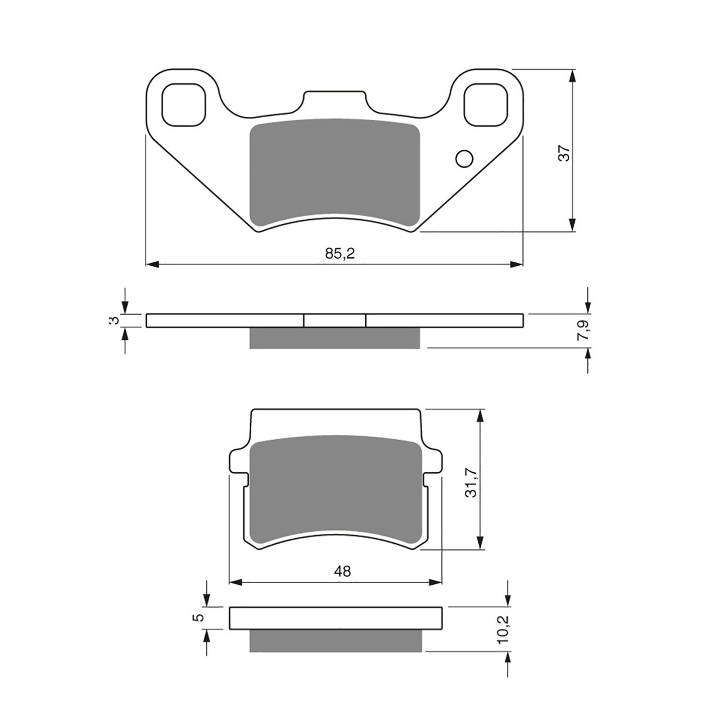 GOLDfren Brake Pads - K5 Off-Road Racing