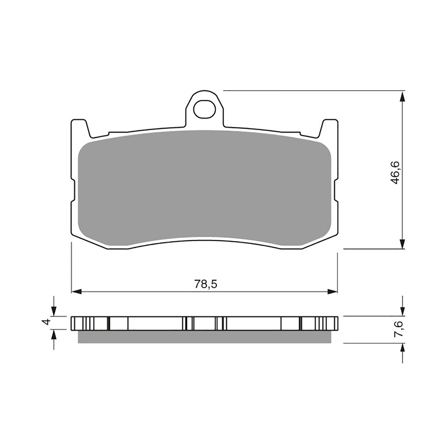 GOLDfren Brake Pads - S3 Sintered Sports (PBPH424)