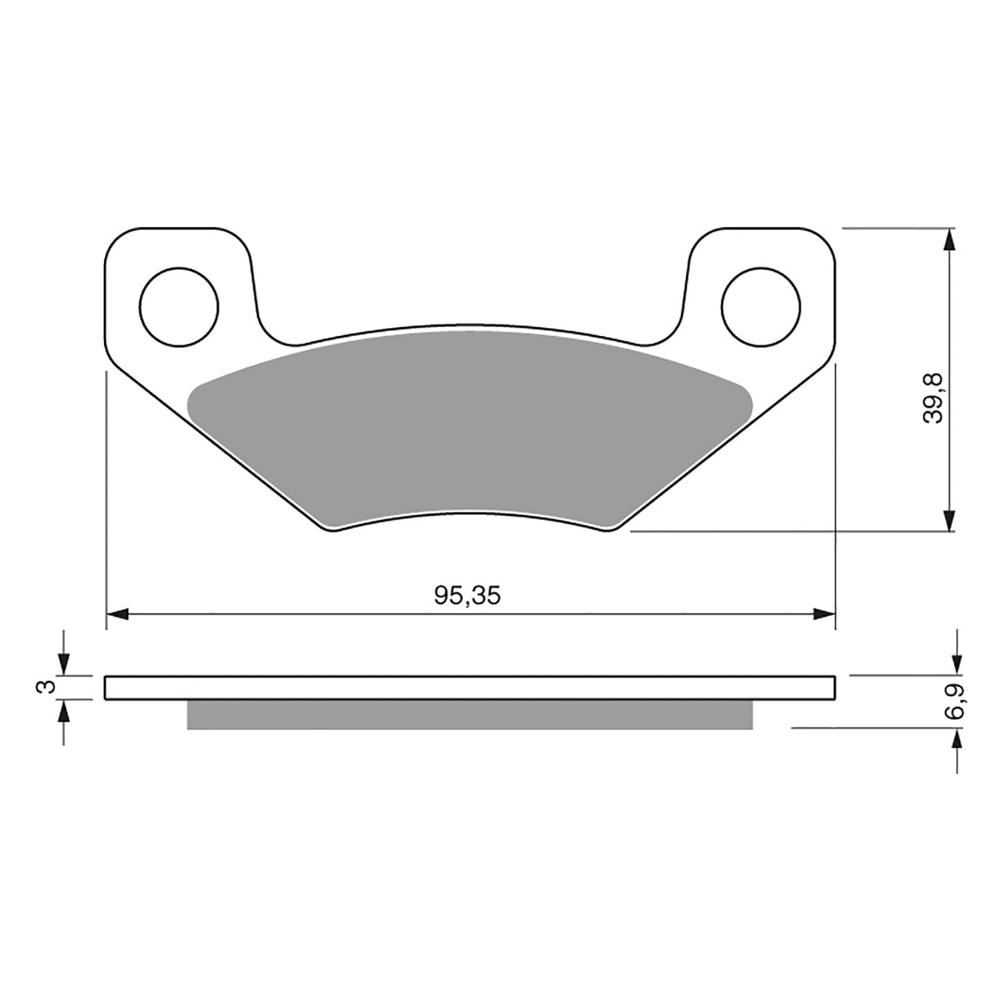 GOLDfren Brake Pads - K5 Off-Road Racing (PBPR345)