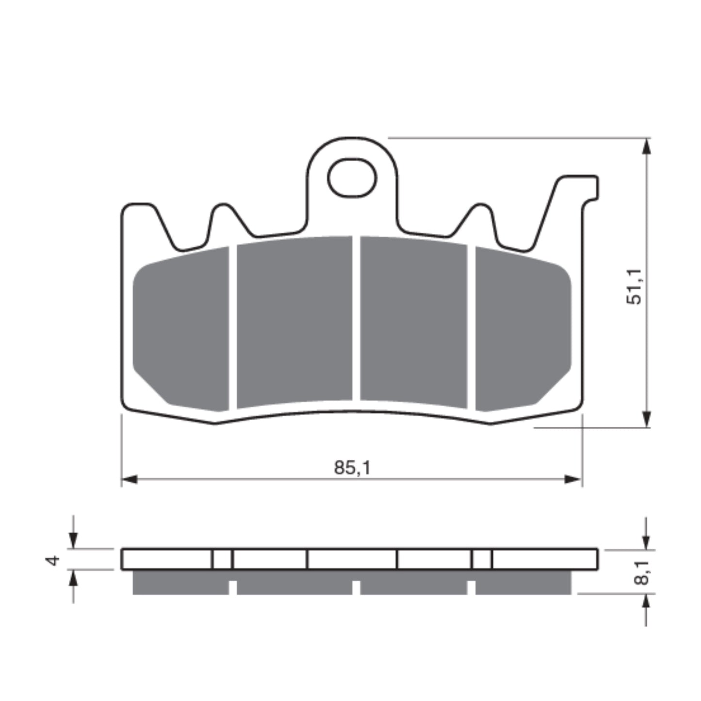 GOLDfren Brake Pads - GPR Sintered Racing
