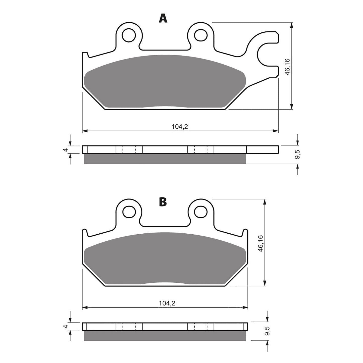 GOLDfren Brake Pads - K5 Off-Road Racing