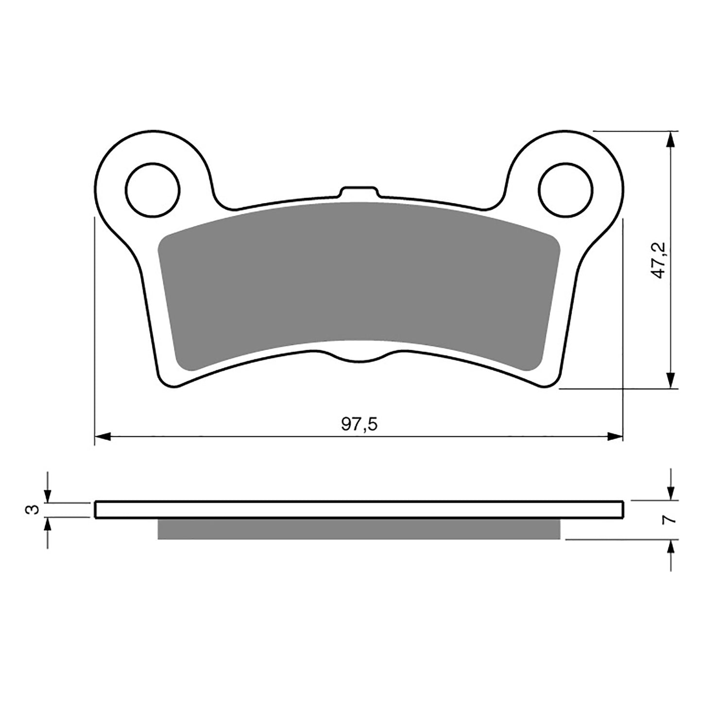 GOLDfren Brake Pads - S3 Sintered Sports (PBP447)