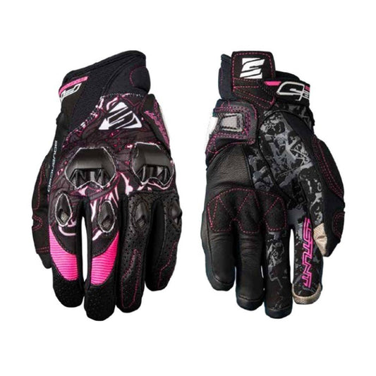FIVE STUNT EVO LADIES GLOVES - BLACK/PINK MOTO NATIONAL ACCESSORIES PTY sold by Cully's Yamaha