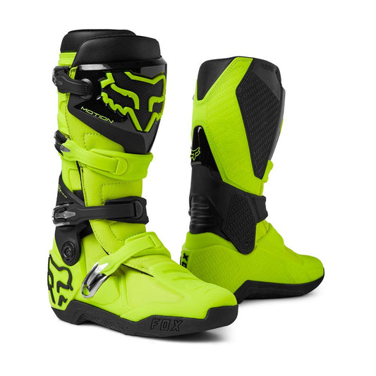 FOX MOTION BOOTS - FLUO YELLOW FOX RACING AUSTRALIA sold by Cully's Yamaha