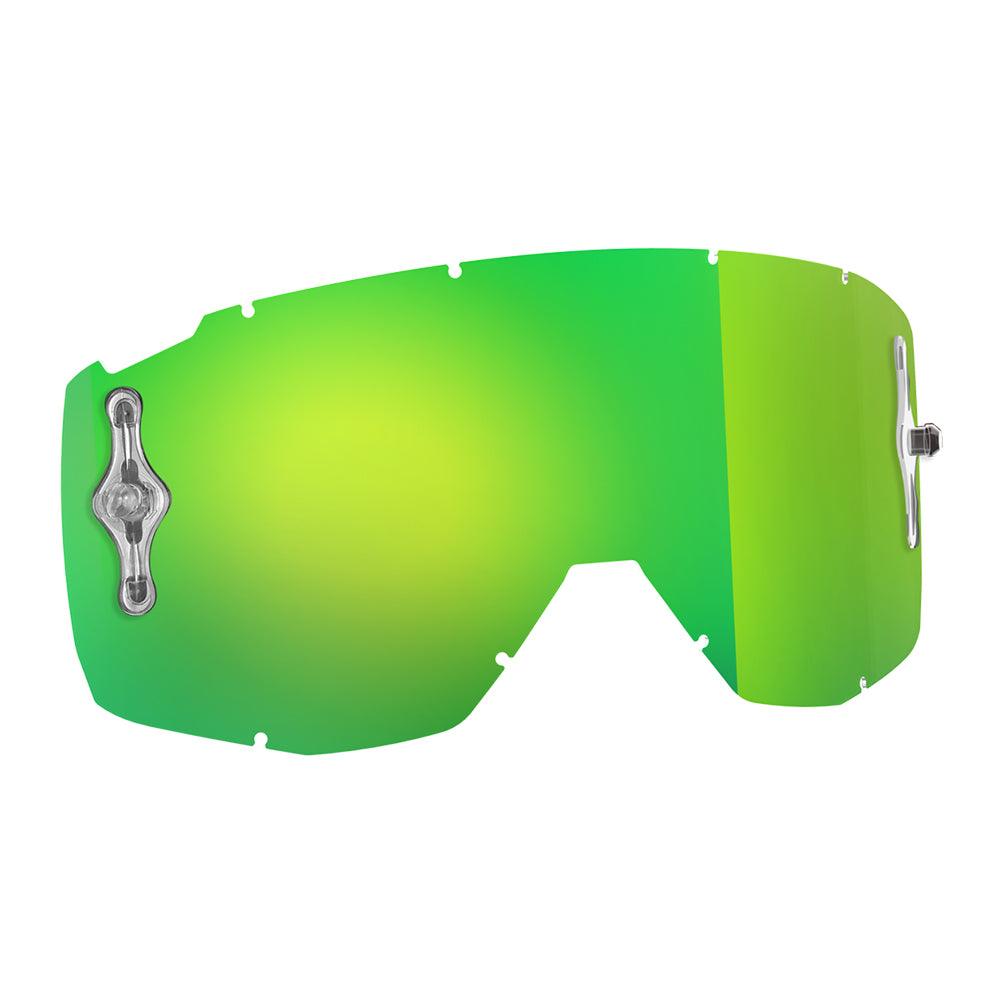 SCOTT PRIMAL/HUSTLE/TYRANT/SPLIT SNG WORKS REPLACEMENT LENS - BLUE/GREEN/YELLOW/SILVER CHROME FICEDA ACCESSORIES sold by Cully's Yamaha